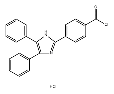 Benzoyl chloride, 4-(4,5-diphenyl-1H-imidazol-2-yl)-, hydrochloride (1:1) Struktur