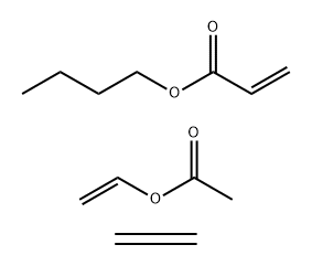 2-Propenoic acid, butyl ester, polymer with ethene and ethenyl acetate Struktur