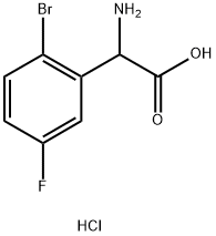 2-AMINO-2-(2-BROMO-5-FLUOROPHENYL)ACETIC ACID HYDROCHLORIDE 結(jié)構(gòu)式