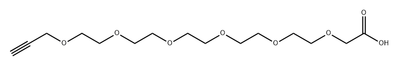 Propargyl-PEG6-CH2COOH Struktur