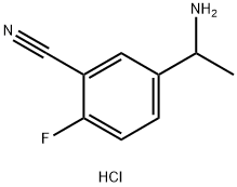 5-(1-氨基乙基)-2-氟苯腈鹽酸鹽, 2708282-08-8, 結構式