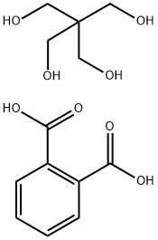 1,2-Benzenedicarboxylic acid, polymer with 2,2-bis(hydroxymethyl)-1,3-propanediol Struktur