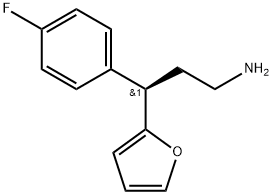 (R)-3-(4-Fluorophenyl)-3-(2-furyl)propan-1-amine Struktur