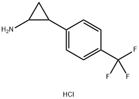 2-(4-(trifluoromethyl)phenyl)cyclopropanamine hydrochloride Struktur