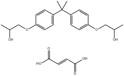 2-Butenedioic acid (E)-, polymer with 1,1'-[(1-methylethylidene)bis(4,1-phenyleneoxy)]bis[2-propanol] Struktur