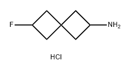 Spiro[3.3]heptan-2-amine, 6-fluoro-, hydrochloride (1:1) Struktur