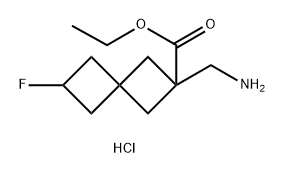 ethyl
2-(aminomethyl)-6-fluorospiro[3.3]heptane-2-carb
oxylate hydrochloride Struktur