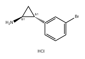 (1S,2R)-2-(3-bromophenyl)cyclopropanamine hydrochloride Struktur