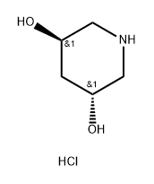 3,5-Piperidinediol, hydrochloride (1:1), (3R,5R)- Struktur