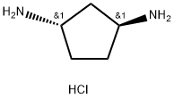 1,3-Cyclopentanediamine, hydrochloride (1:2), (1S,3S)- Struktur