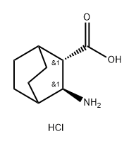 Bicyclo[2.2.2]octane-2-carboxylic acid, 3-amino-, hydrochloride (1:1), (2S,3S)- Struktur