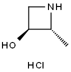 3-Azetidinol, 2-methyl-, hydrochloride (1:1), (2R,3S)- Struktur