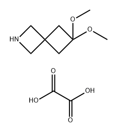 2-Azaspiro[3.3]heptane, 6,6-dimethoxy-, ethanedioate (2:1) Struktur