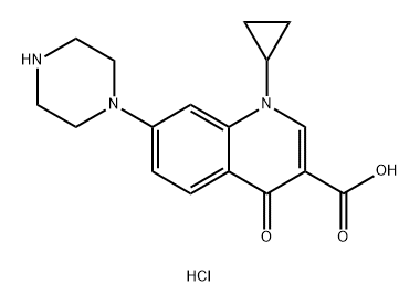 Ciprofloxacin EP Impurity B HCl Struktur