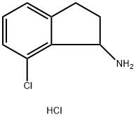 1H-Inden-1-amine, 7-chloro-2,3-dihydro-, hydrochloride (1:1) Struktur