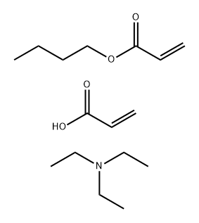 2-Propenoic acid, polymer with butyl 2-propenoate, compd. with N,N-diethylethanamine Struktur