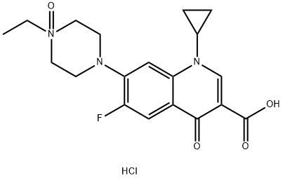 Enrofloxacin N-Oxide Hydrochloride Struktur