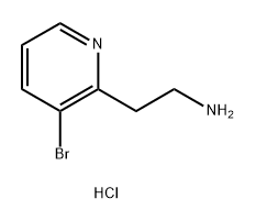 2-Pyridineethanamine, 3-bromo-, hydrochloride (1:1) Struktur