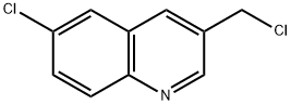 6-chloro-3-(chloromethyl)quinoline Struktur