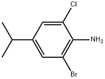 2-bromo-6-chloro-4-isopropylaniline Struktur