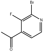 1-(2-Bromo-3-fluoro-pyridin-4-yl)-ethanone Struktur