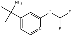 2-(2-(difluoromethoxy)pyridin-4-yl)propan-2-amine Struktur