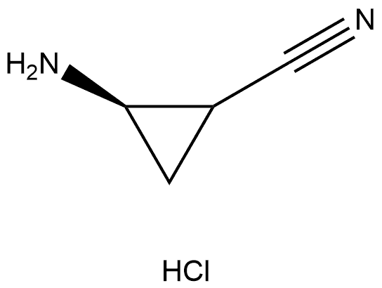 (R)-2-aminocyclopropane-1-carbonitrile hydrochloride Struktur