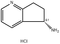 5H-Cyclopenta[b]pyridin-5-amine, 6,7-dihydro-, hydrochloride (1:2), (5S)- Struktur