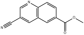 methyl 3-cyanoquinoline-6-carboxylate Struktur