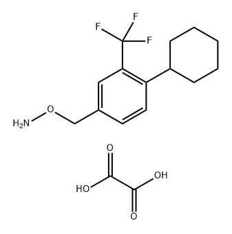 Hydroxylamine, O-[[4-cyclohexyl-3-(trifluoromethyl)phenyl]methyl]-, ethanedioate (1:1) Struktur