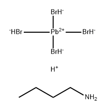 Plumbate(2-), tetrabromo-, (T-4)-, hydrogen, compd. with 1-butanamine (1:2:2) Struktur