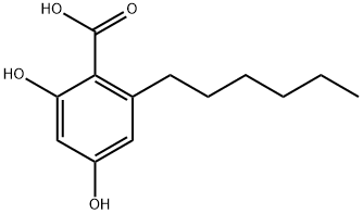 3-hexylresorcylic acid Struktur