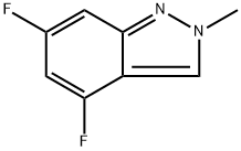 4,6-difluoro-2-methyl-2H-indazole Struktur