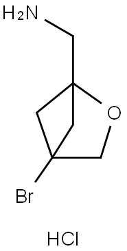 2-Oxabicyclo[2.1.1]hexane-1-methanamine, 4-bromo-, hydrochloride (1:1) Struktur