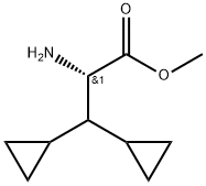 Cyclopropanepropanoic acid, α-amino-β-cyclopropyl-, methyl ester, (αS)- Struktur