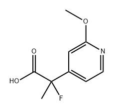 2-fluoro-2-(2-methoxy-4-pyridyl)propanoic acid Struktur