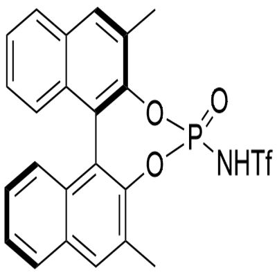 N-((11bR)-2,6-Dimethyl-4-oxidodinaphtho[2,1-d:1',2'-f][1,3,2]dioxaphosphepin-4-yl)-1,1,1-trifluoromethanesulfonamide Struktur