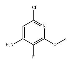 6-Chloro-3-fluoro-2-methoxypyridin-4-amine Struktur