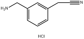 2-(3-(Aminomethyl)phenyl)acetonitrile hydrochloride Struktur