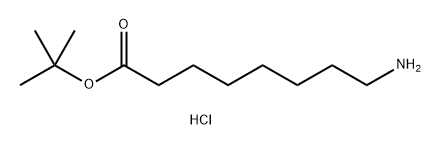 Octanoic acid, 8-amino-, 1,1-dimethylethyl ester, hydrochloride (1:1) Struktur