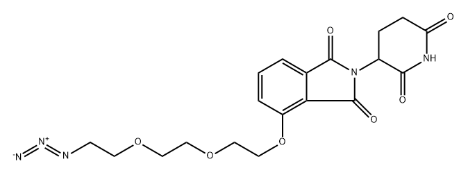 Thalidomide-O-PEG2-azide Struktur