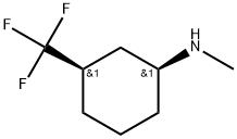 (1S,3R)-N-Methyl-3-(trifluoromethyl)cyclohexanamine Struktur