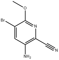 3-Amino-5-bromo-6-methoxypicolinonitrile Struktur