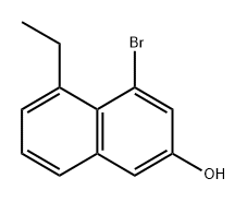 2-Naphthalenol, 4-bromo-5-ethyl- Struktur