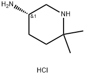 (S)-6,6-Dimethylpiperidin-3-amine hydrochloride Struktur