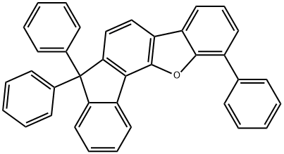 1,7,7-Triphenyl-7H-12-oxa-indeno[1,2-a]fluorene Struktur