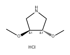 (3S,4S)-dimethoxypyrrolidine hydrochloride Struktur