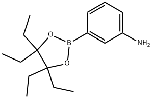 Benzenamine, 3-(4,4,5,5-tetraethyl-1,3,2-dioxaborolan-2-yl)- Struktur