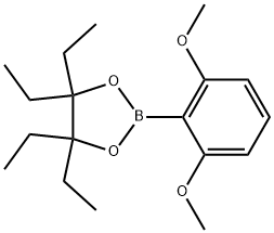 1,3,2-Dioxaborolane, 2-(2,6-dimethoxyphenyl)-4,4,5,5-tetraethyl- Struktur