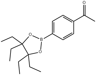 Ethanone, 1-[4-(4,4,5,5-tetraethyl-1,3,2-dioxaborolan-2-yl)phenyl]- Struktur